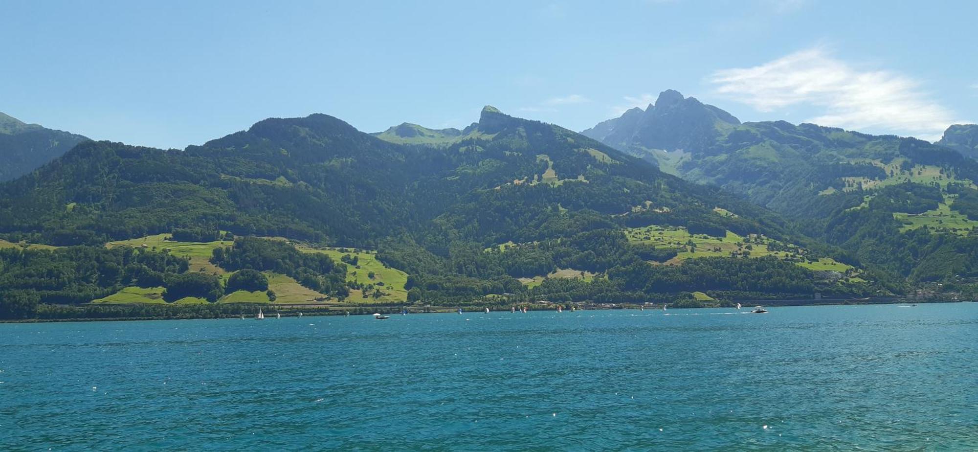 Apartment Panorama Am Walensee In Neubau-Villa Obstalden Екстериор снимка
