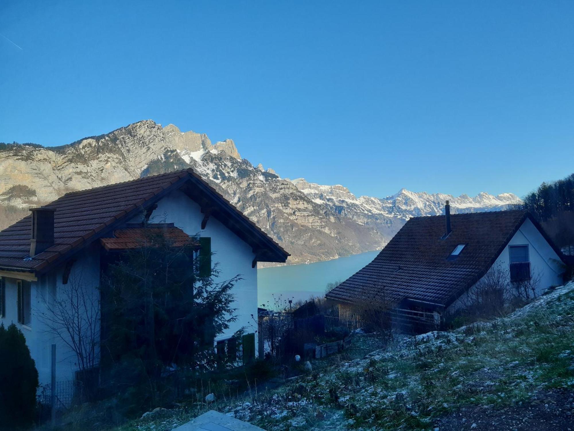 Apartment Panorama Am Walensee In Neubau-Villa Obstalden Екстериор снимка