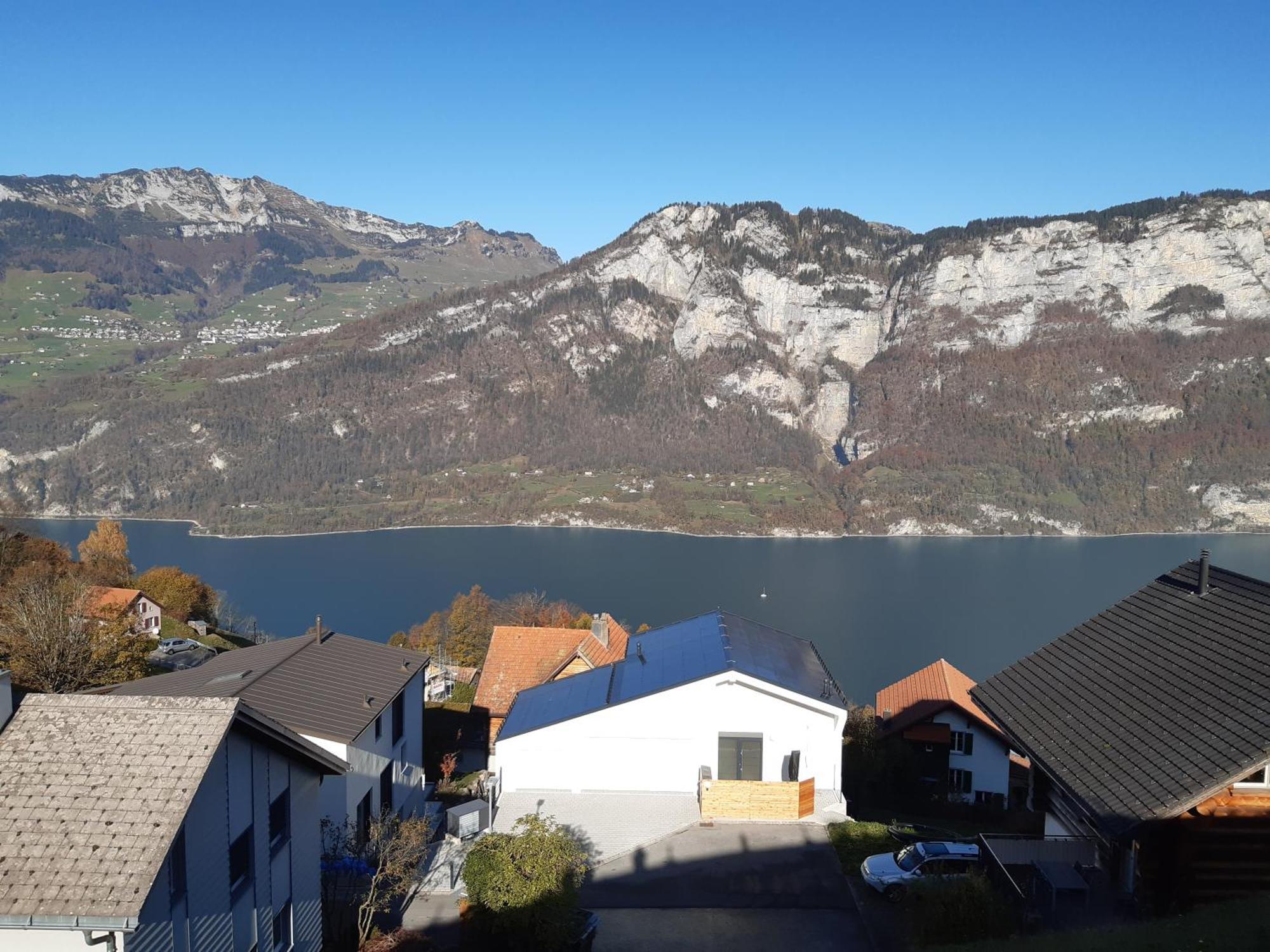 Apartment Panorama Am Walensee In Neubau-Villa Obstalden Екстериор снимка